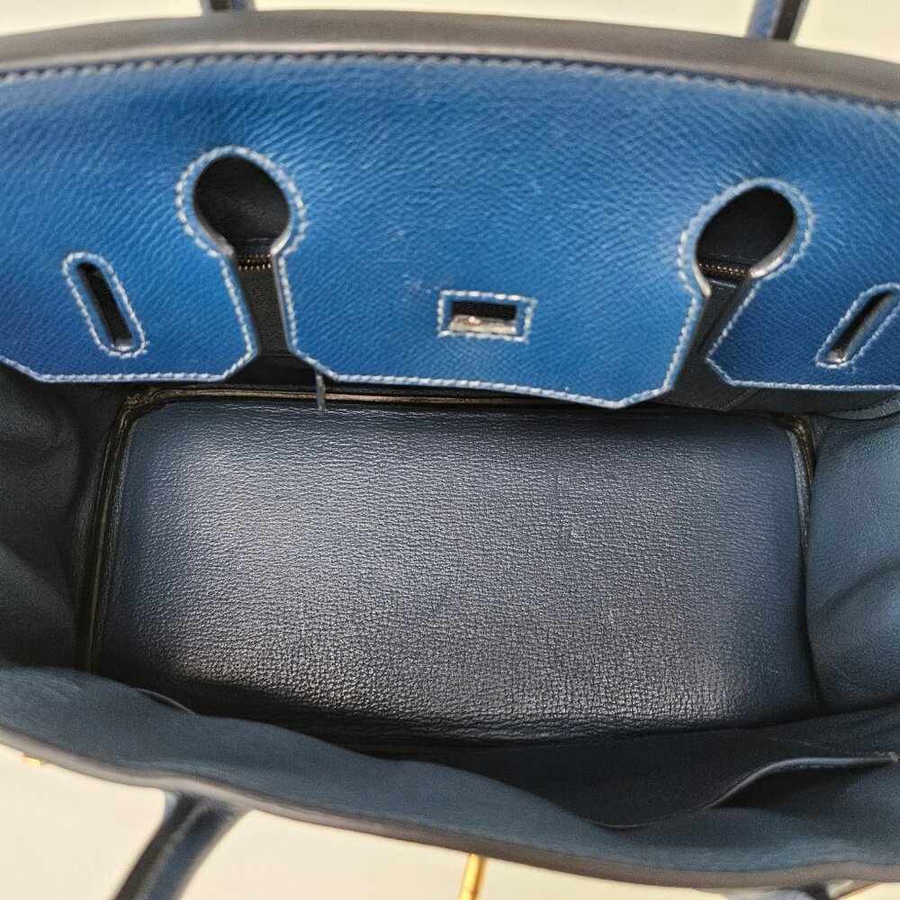 SOLD Hermes Birkin 30 Epsom Leather Navy Blue - Picture 6 of 13